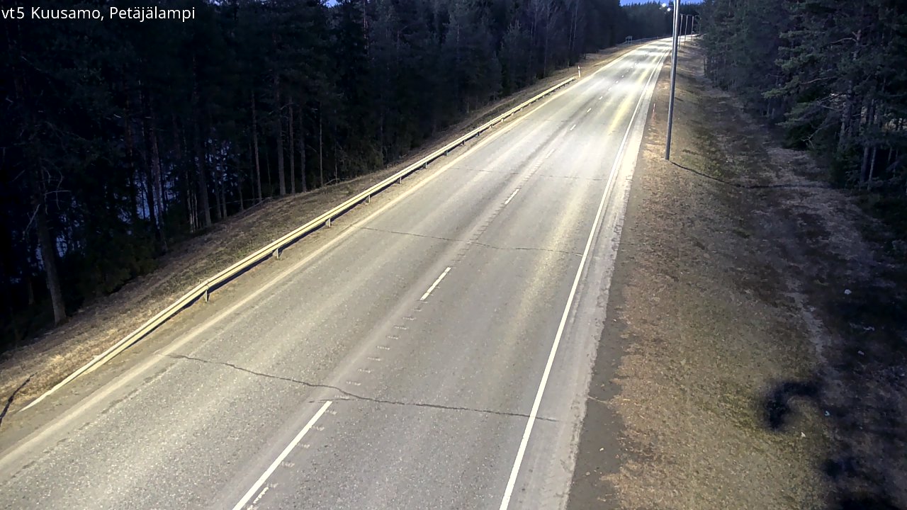 Weather Camera Image Väg 5 Kuusamo, Petäjälampi, Kuusamo, Pohjois-Pohjanmaa