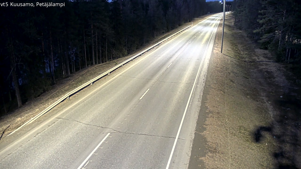 Weather Camera Image Väg 5 Kuusamo, Petäjälampi, Kuusamo, Pohjois-Pohjanmaa