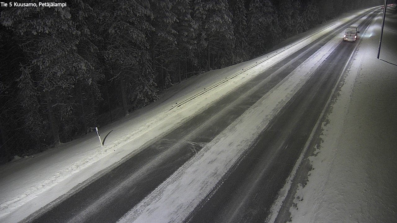 Weather Camera Image Väg 5 Kuusamo, Petäjälampi, Kuusamo, Pohjois-Pohjanmaa