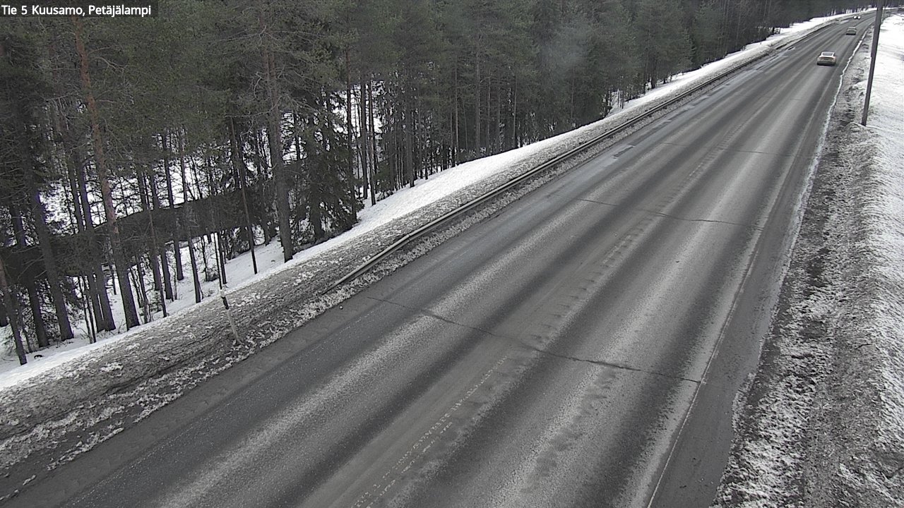 Weather Camera Image Väg 5 Kuusamo, Petäjälampi, Kuusamo, Pohjois-Pohjanmaa