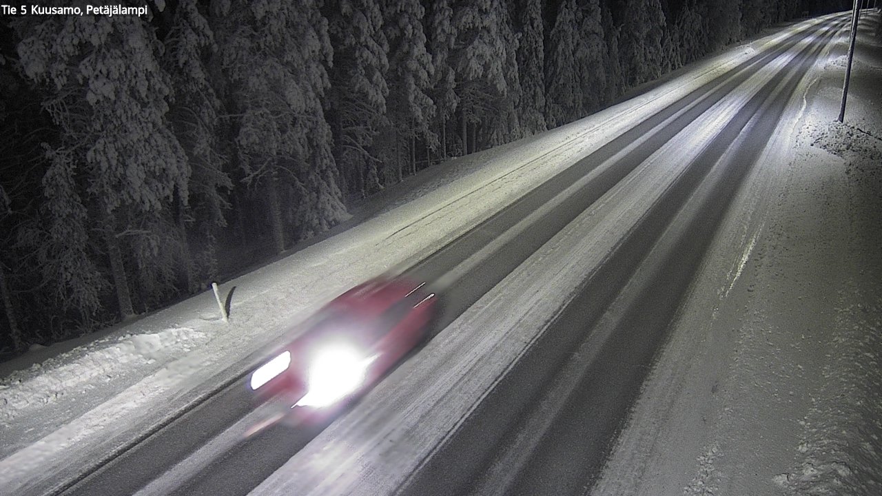 Kelikamerat Kuva Tie 5 Kuusamo, Petäjälampi, Kuusamo, Pohjois-Pohjanmaa