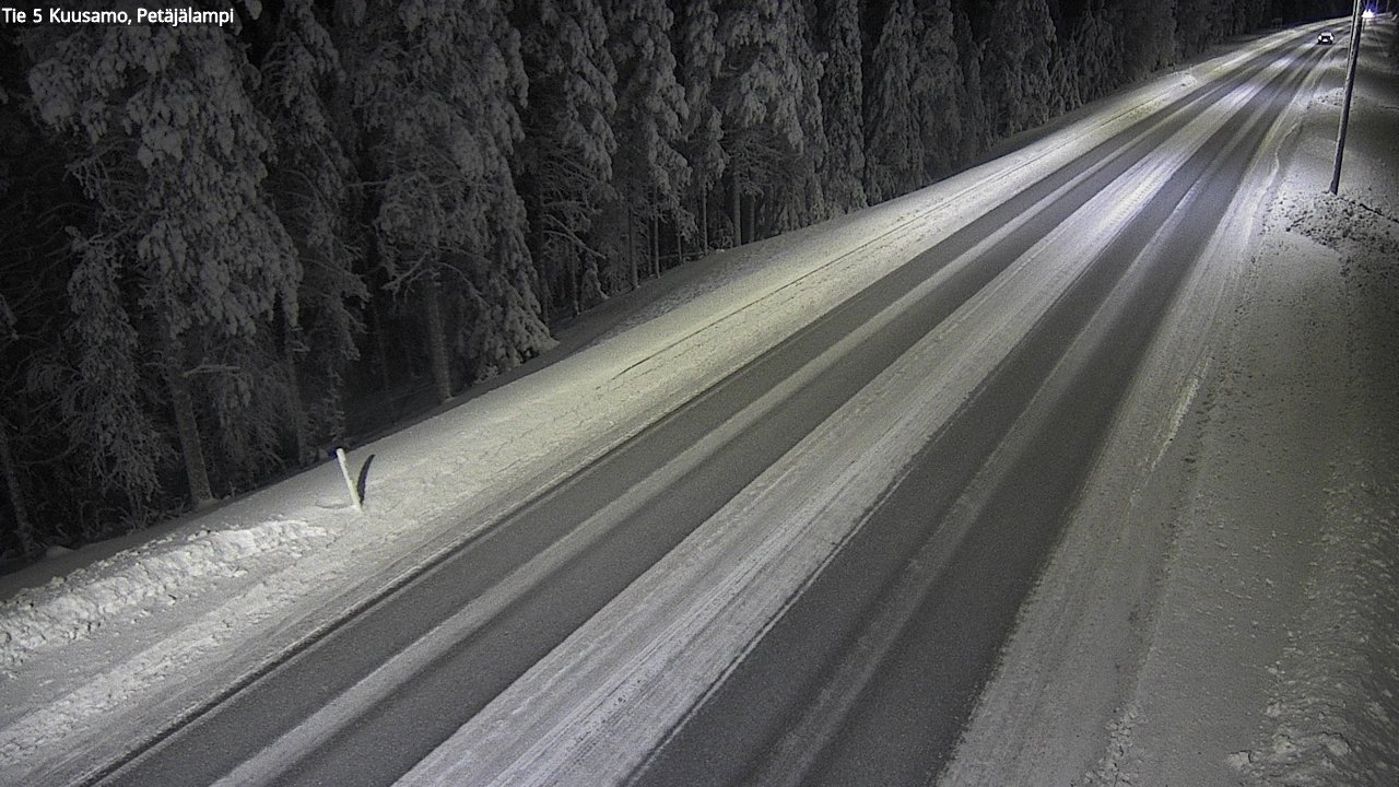 Weather Camera Image Road 5 Kuusamo, Petäjälampi, Kuusamo, Pohjois-Pohjanmaa