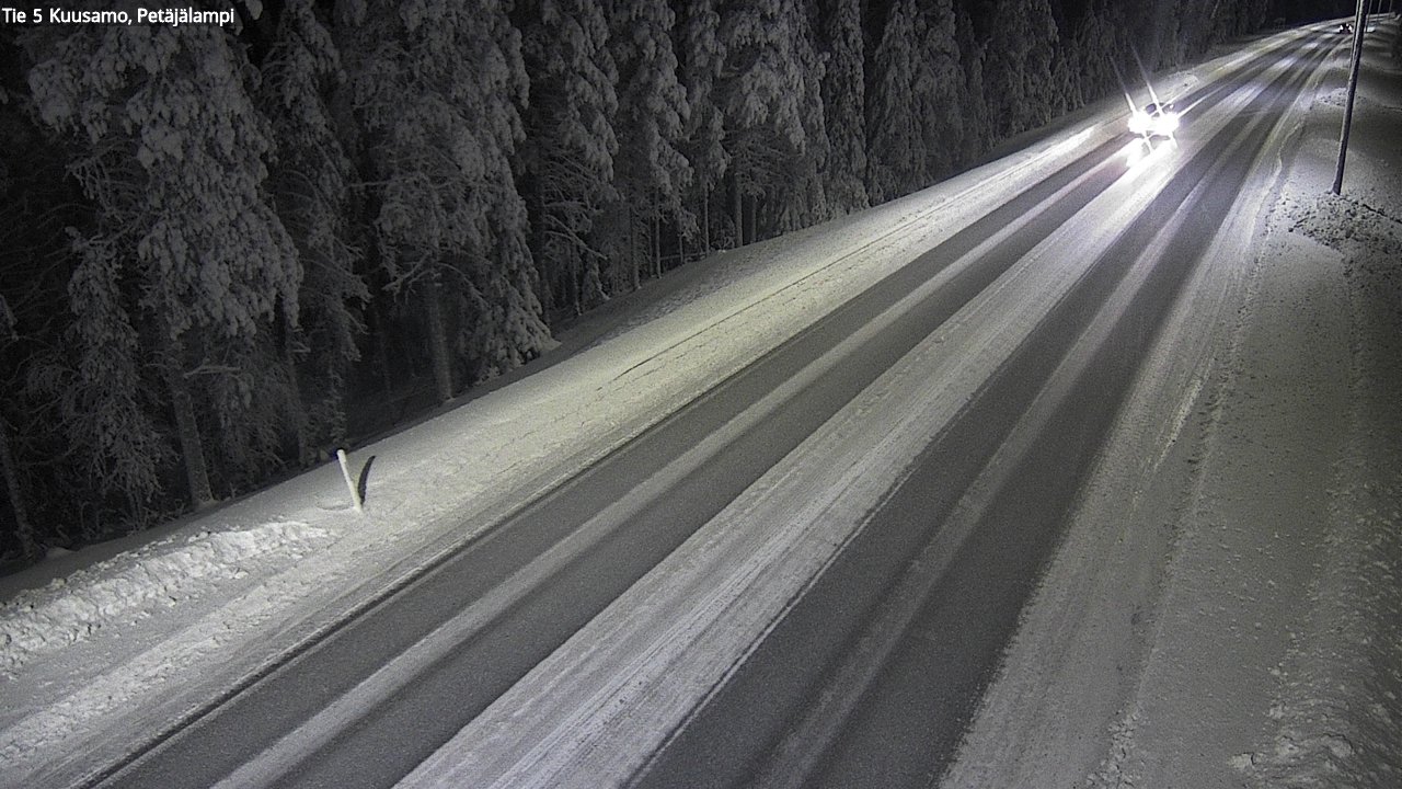 Weather Camera Image Road 5 Kuusamo, Petäjälampi, Kuusamo, Pohjois-Pohjanmaa