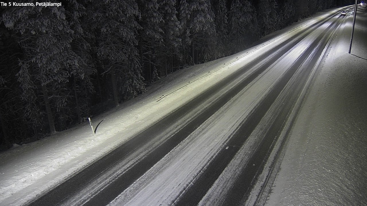 Weather Camera Image Road 5 Kuusamo, Petäjälampi, Kuusamo, Pohjois-Pohjanmaa