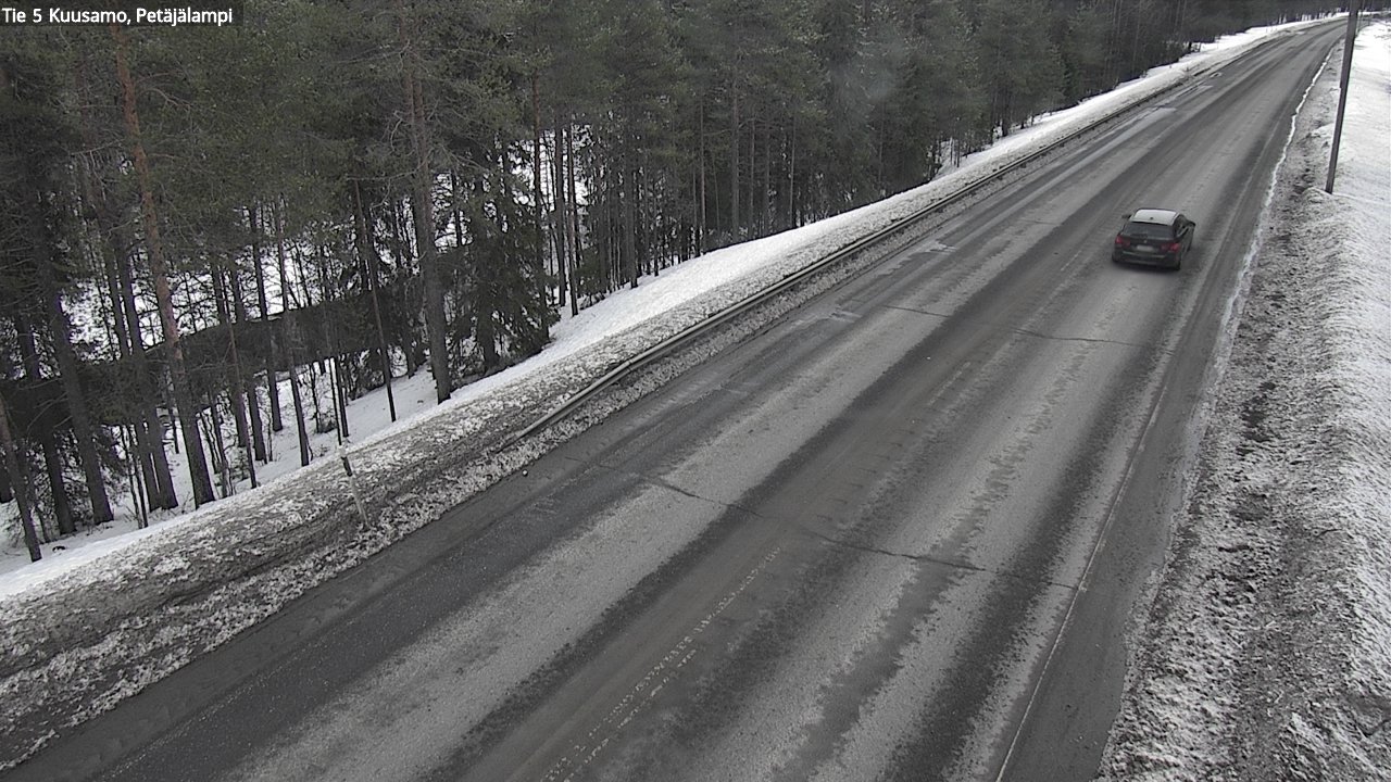 Weather Camera Image Väg 5 Kuusamo, Petäjälampi, Kuusamo, Pohjois-Pohjanmaa