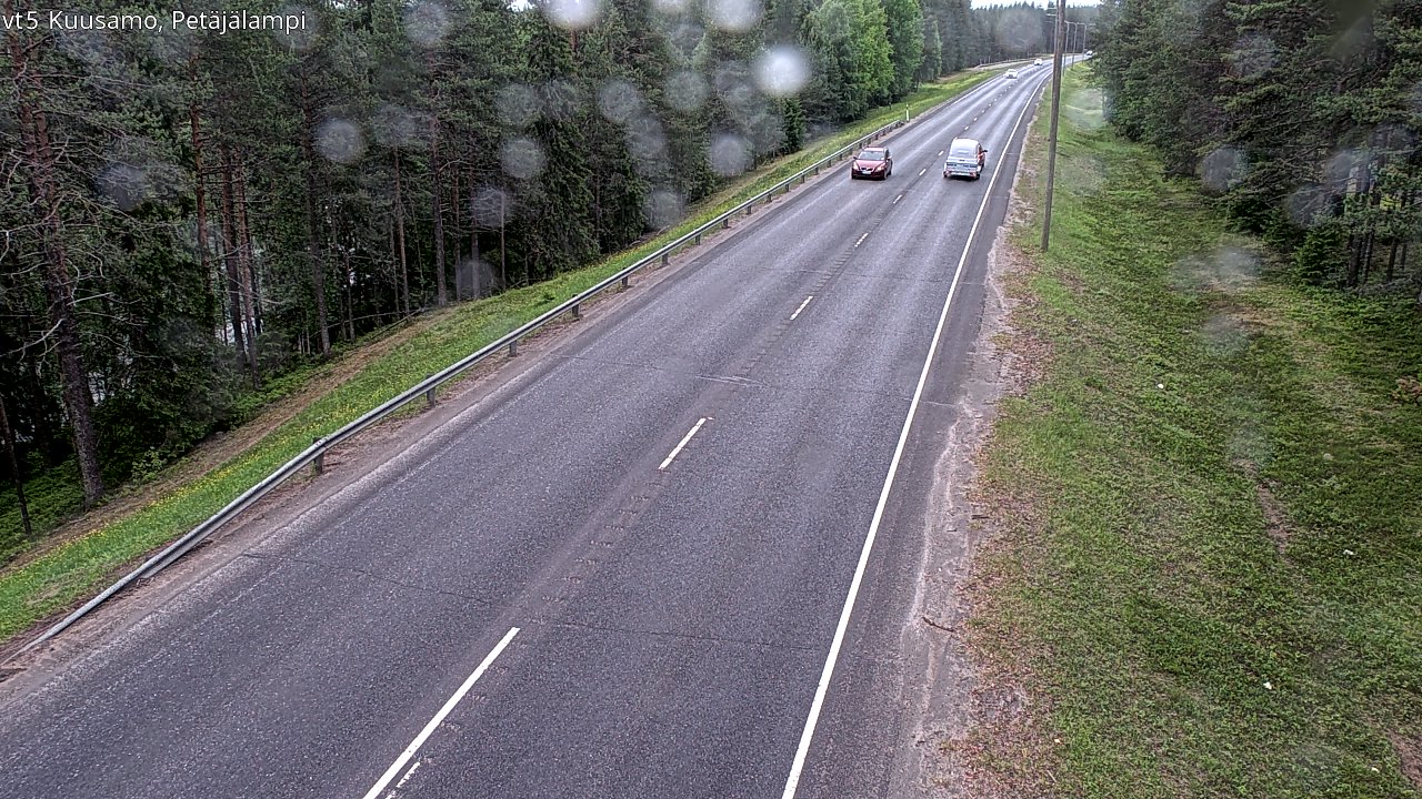 Weather Camera Image Road 5 Kuusamo, Petäjälampi, Kuusamo, Pohjois-Pohjanmaa