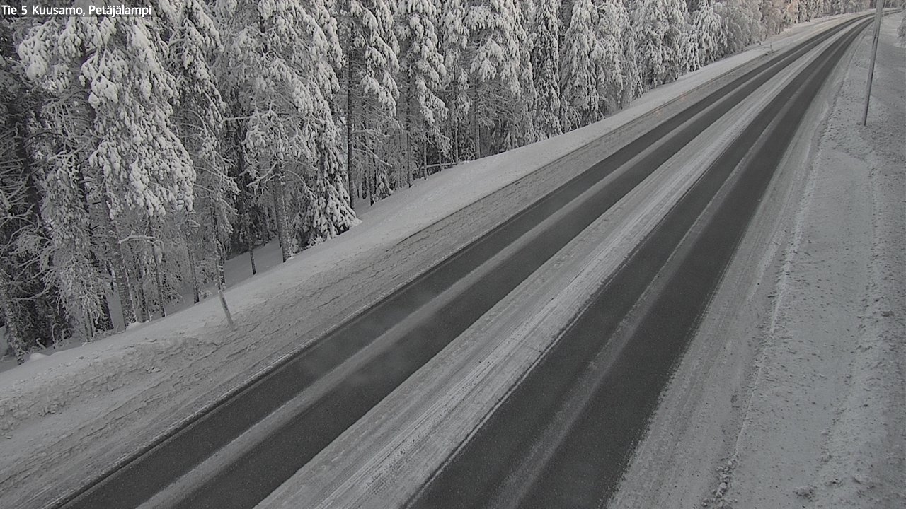 Weather Camera Image Road 5 Kuusamo, Petäjälampi, Kuusamo, Pohjois-Pohjanmaa