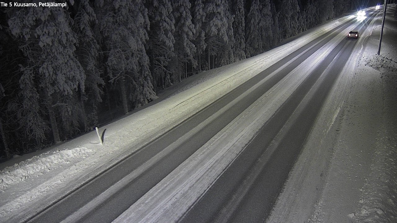 Weather Camera Image Road 5 Kuusamo, Petäjälampi, Kuusamo, Pohjois-Pohjanmaa