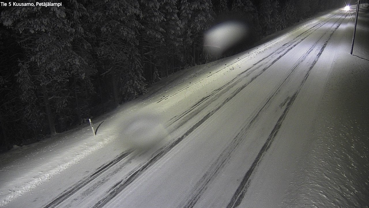 Weather Camera Image Väg 5 Kuusamo, Petäjälampi, Kuusamo, Pohjois-Pohjanmaa
