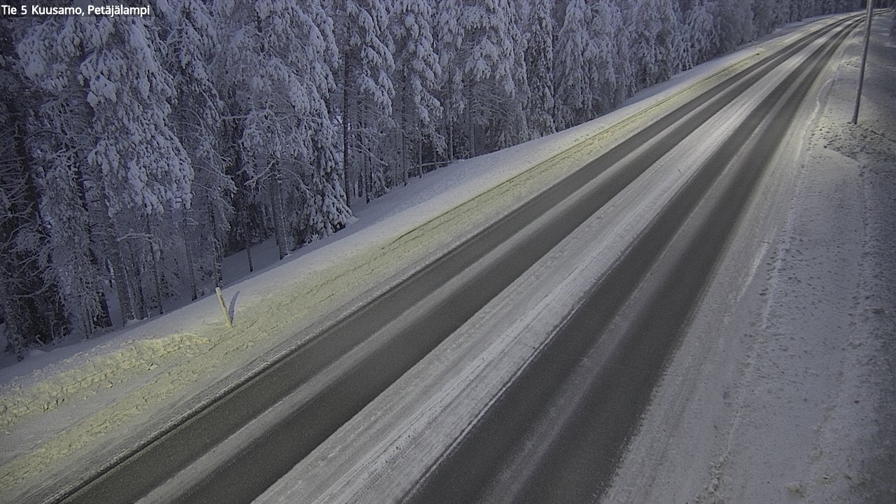 Kelikamerat Kuva Tie 5 Kuusamo, Petäjälampi, Kuusamo, Pohjois-Pohjanmaa