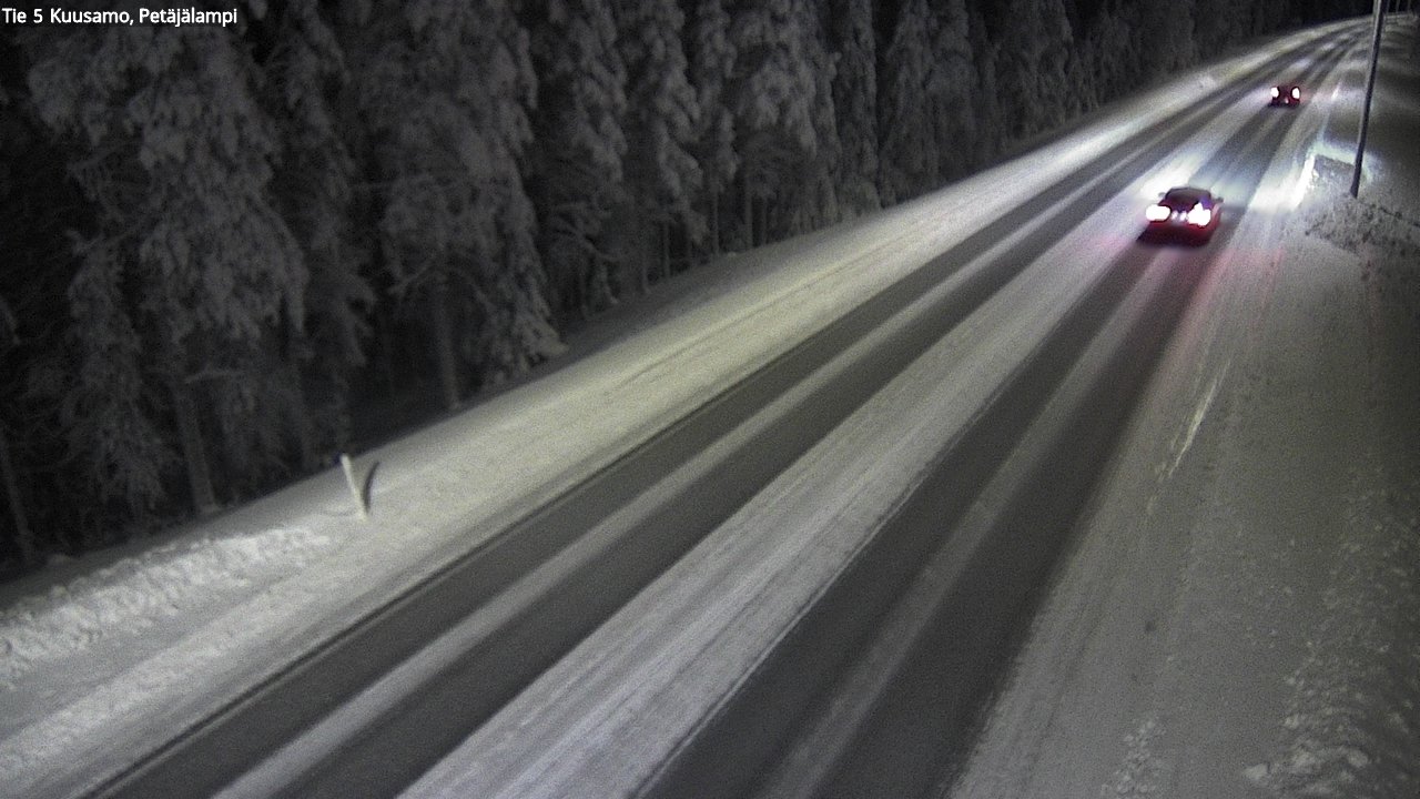 Kelikamerat Kuva Tie 5 Kuusamo, Petäjälampi, Kuusamo, Pohjois-Pohjanmaa