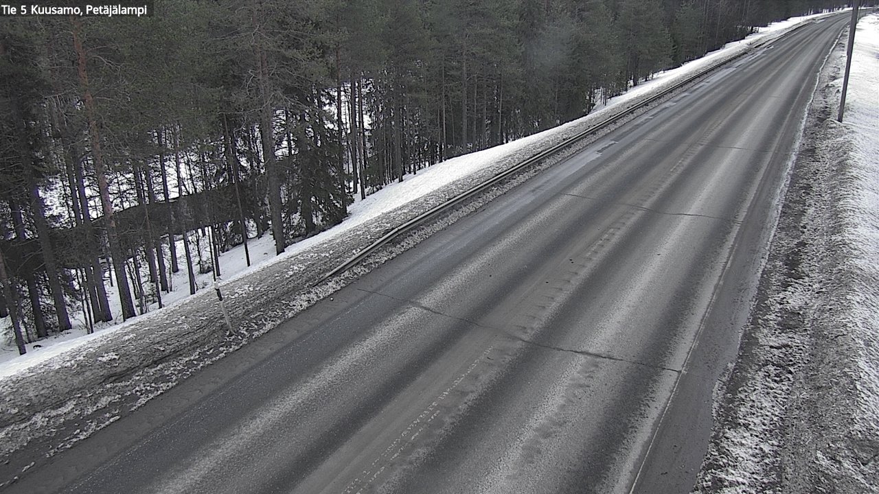 Weather Camera Image Väg 5 Kuusamo, Petäjälampi, Kuusamo, Pohjois-Pohjanmaa