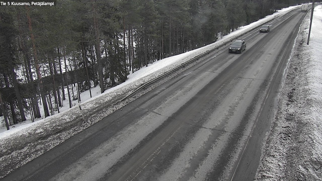 Weather Camera Image Väg 5 Kuusamo, Petäjälampi, Kuusamo, Pohjois-Pohjanmaa