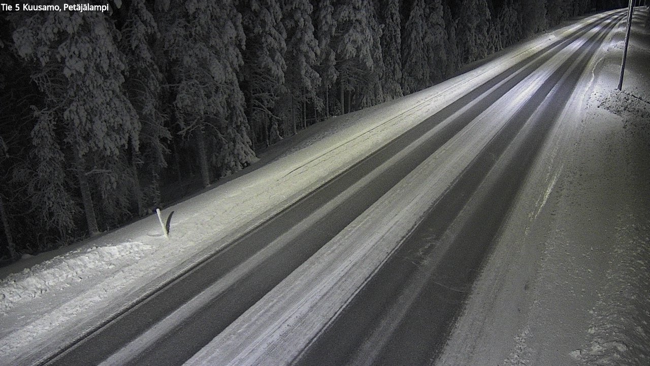 Kelikamerat Kuva Tie 5 Kuusamo, Petäjälampi, Kuusamo, Pohjois-Pohjanmaa