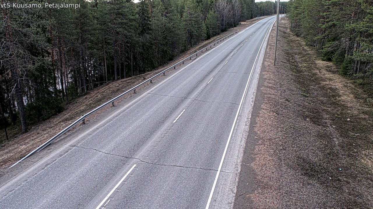 Weather Camera Image Väg 5 Kuusamo, Petäjälampi, Kuusamo, Pohjois-Pohjanmaa