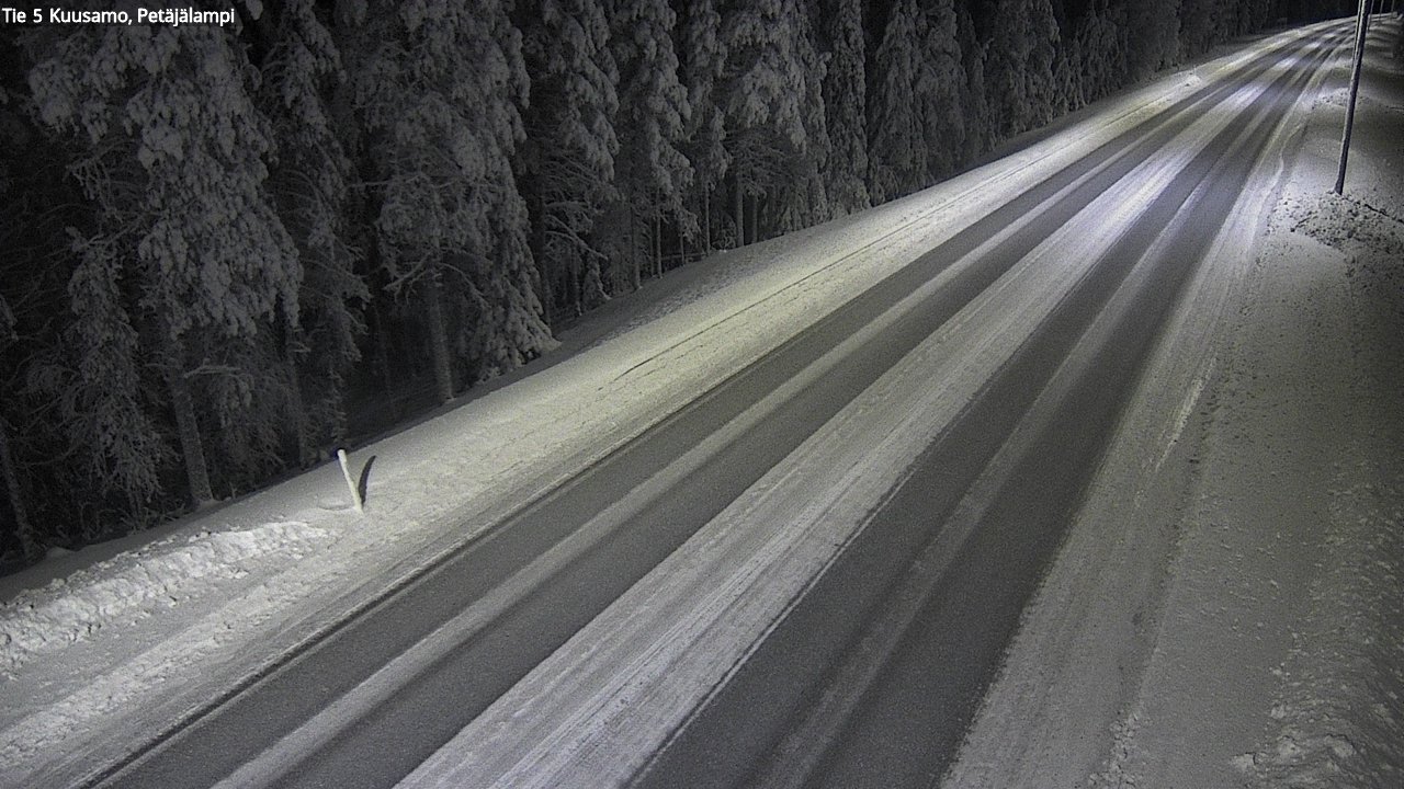 Weather Camera Image Road 5 Kuusamo, Petäjälampi, Kuusamo, Pohjois-Pohjanmaa