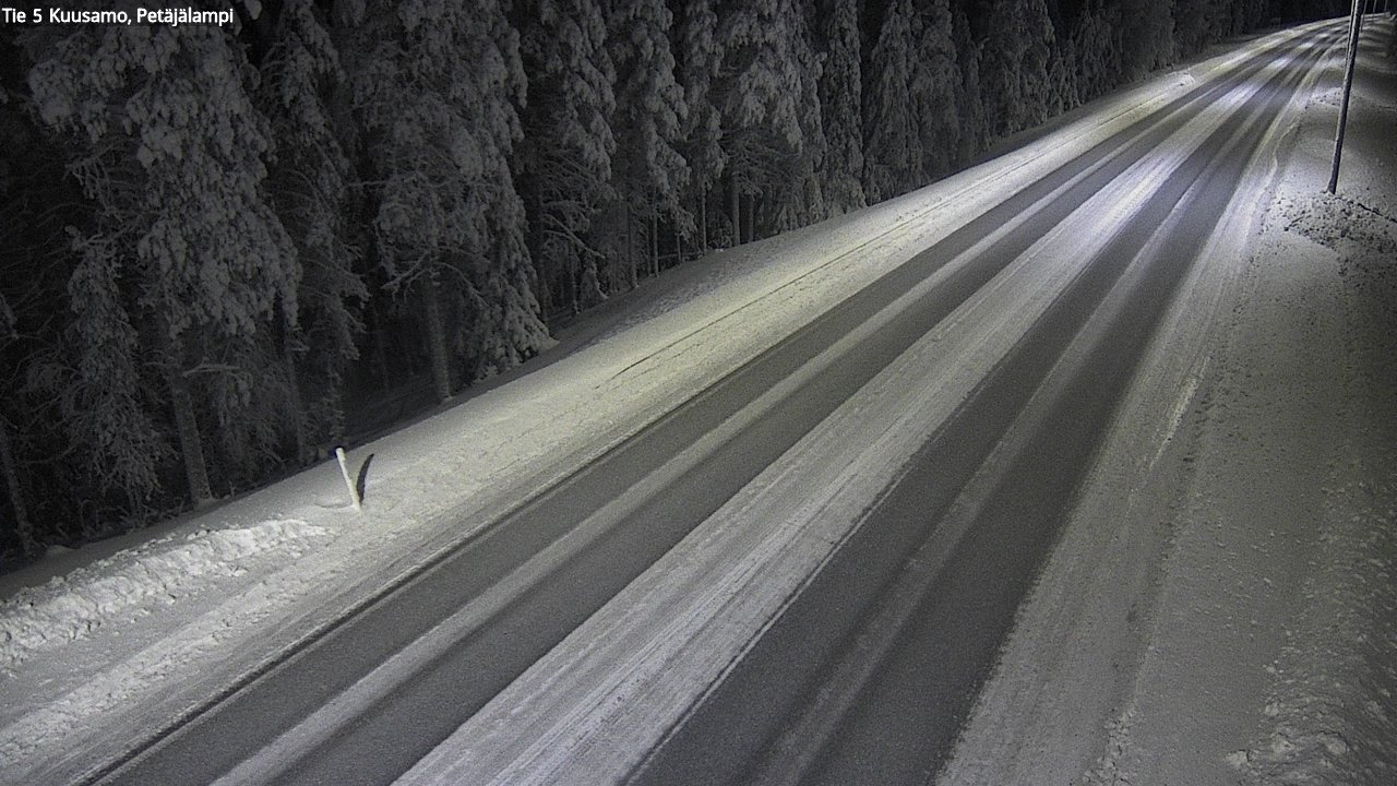 Weather Camera Image Road 5 Kuusamo, Petäjälampi, Kuusamo, Pohjois-Pohjanmaa