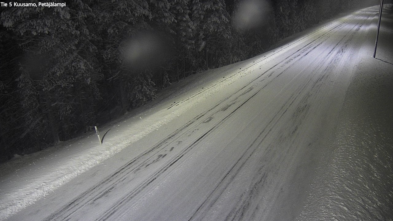 Weather Camera Image Väg 5 Kuusamo, Petäjälampi, Kuusamo, Pohjois-Pohjanmaa