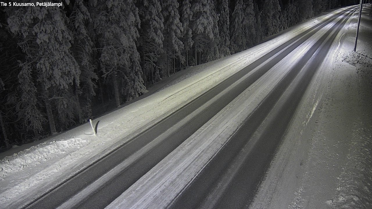 Kelikamerat Kuva Tie 5 Kuusamo, Petäjälampi, Kuusamo, Pohjois-Pohjanmaa