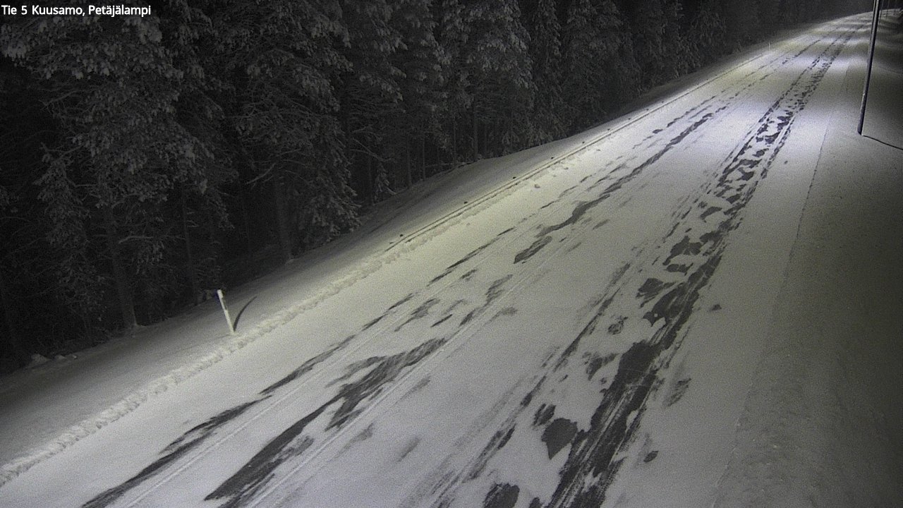 Kelikamerat Kuva Tie 5 Kuusamo, Petäjälampi, Kuusamo, Pohjois-Pohjanmaa