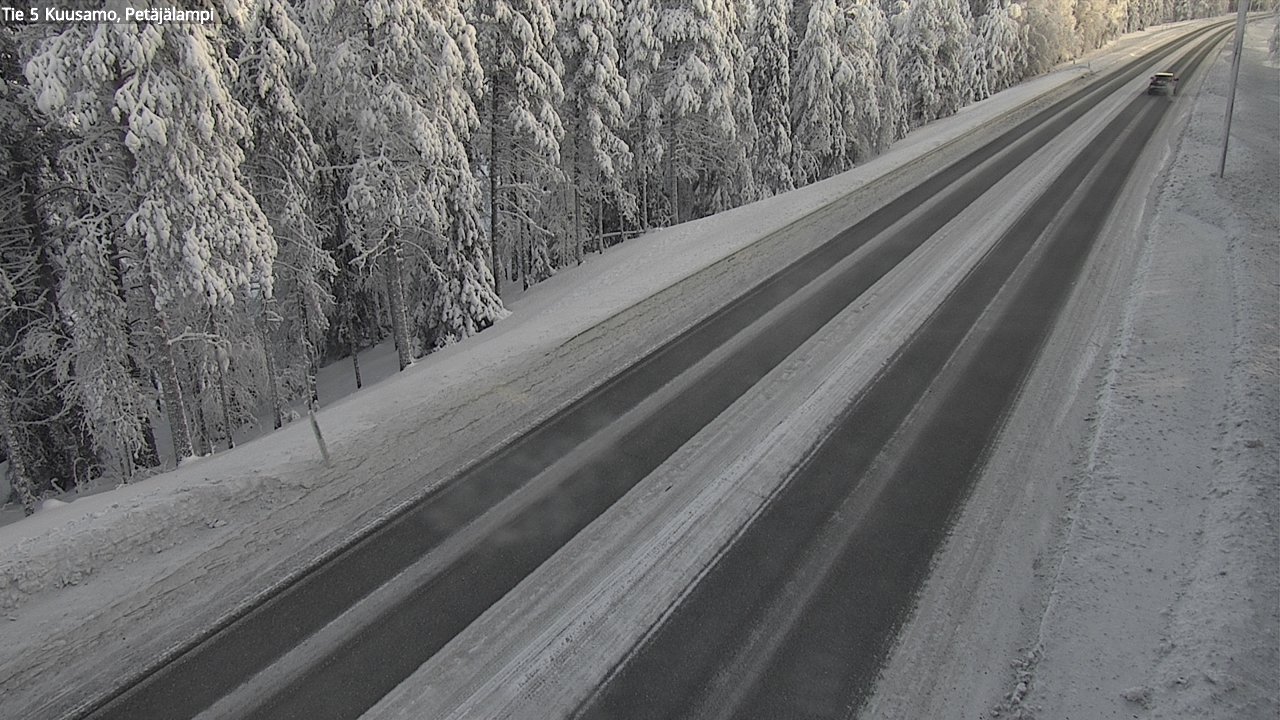 Weather Camera Image Road 5 Kuusamo, Petäjälampi, Kuusamo, Pohjois-Pohjanmaa
