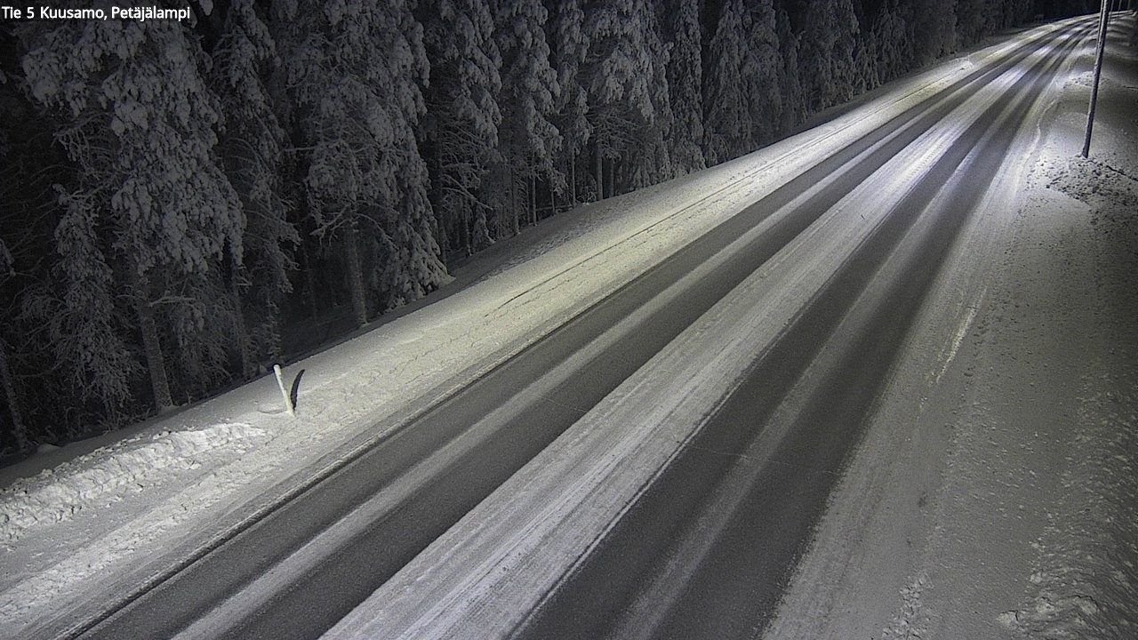Kelikamerat Kuva Tie 5 Kuusamo, Petäjälampi, Kuusamo, Pohjois-Pohjanmaa