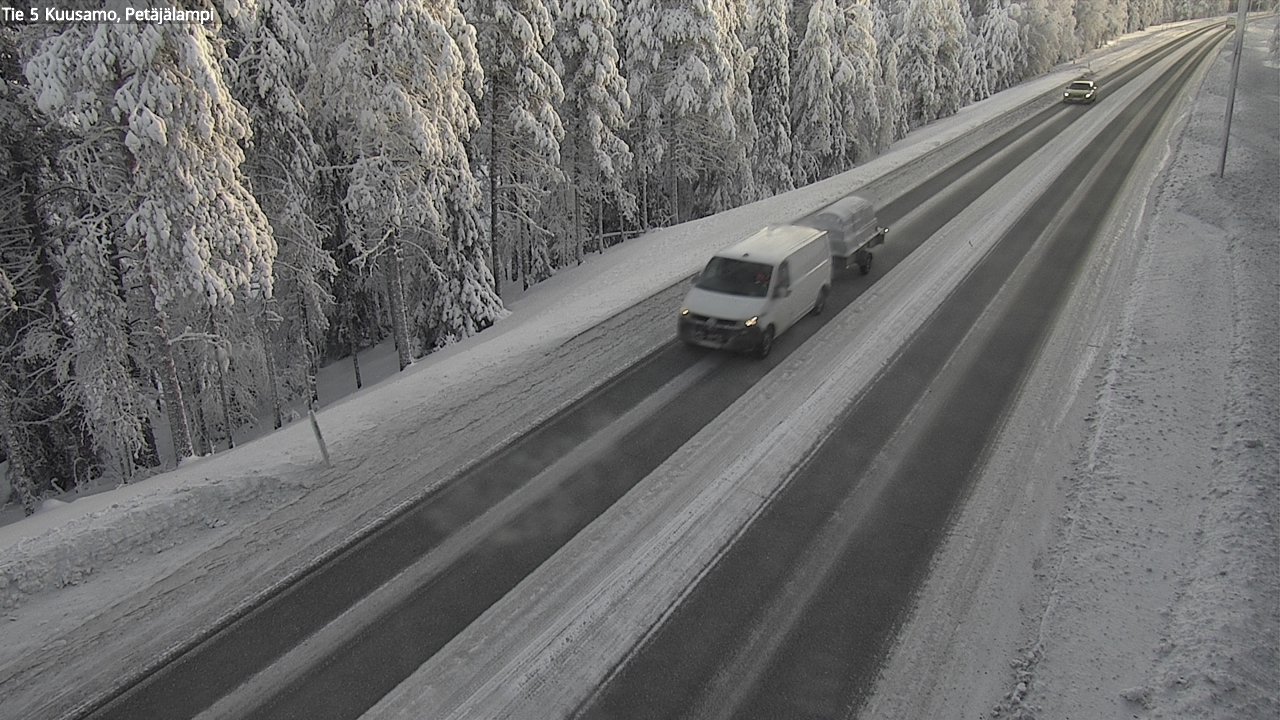 Kelikamerat Kuva Tie 5 Kuusamo, Petäjälampi, Kuusamo, Pohjois-Pohjanmaa