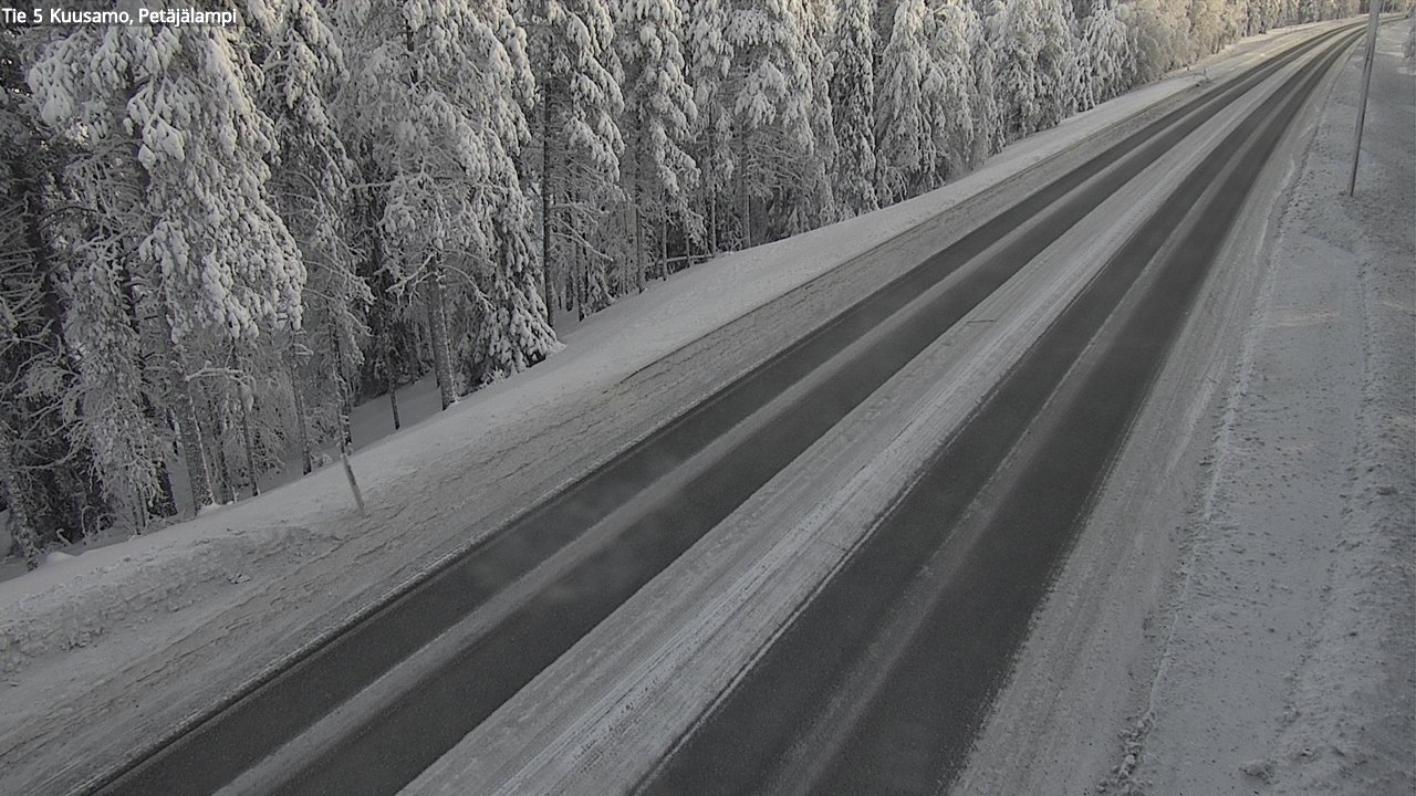 Weather Camera Image Road 5 Kuusamo, Petäjälampi, Kuusamo, Pohjois-Pohjanmaa