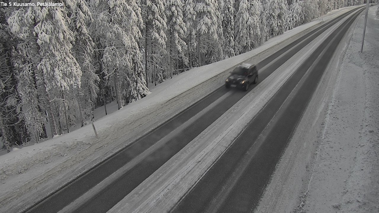 Weather Camera Image Road 5 Kuusamo, Petäjälampi, Kuusamo, Pohjois-Pohjanmaa
