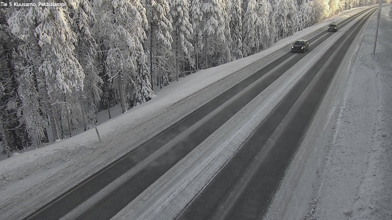 Weather Camera Image Road 5 Kuusamo, Petäjälampi, Kuusamo, Pohjois-Pohjanmaa