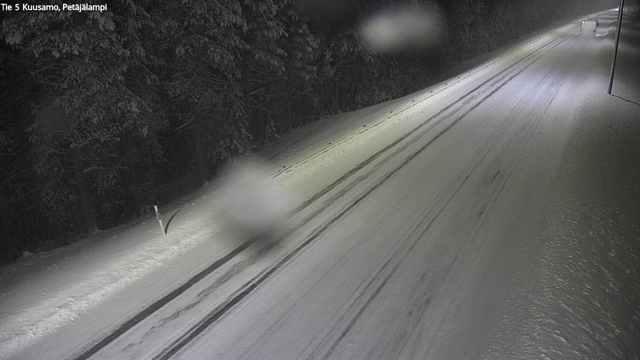 Weather Camera Image Väg 5 Kuusamo, Petäjälampi, Kuusamo, Pohjois-Pohjanmaa