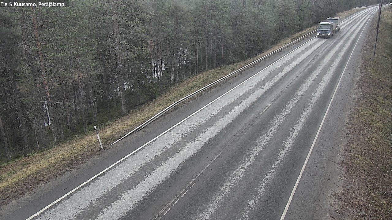 Weather Camera Image Väg 5 Kuusamo, Petäjälampi, Kuusamo, Pohjois-Pohjanmaa