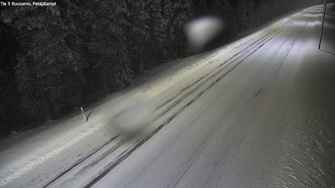 Weather Camera Image Väg 5 Kuusamo, Petäjälampi, Kuusamo, Pohjois-Pohjanmaa