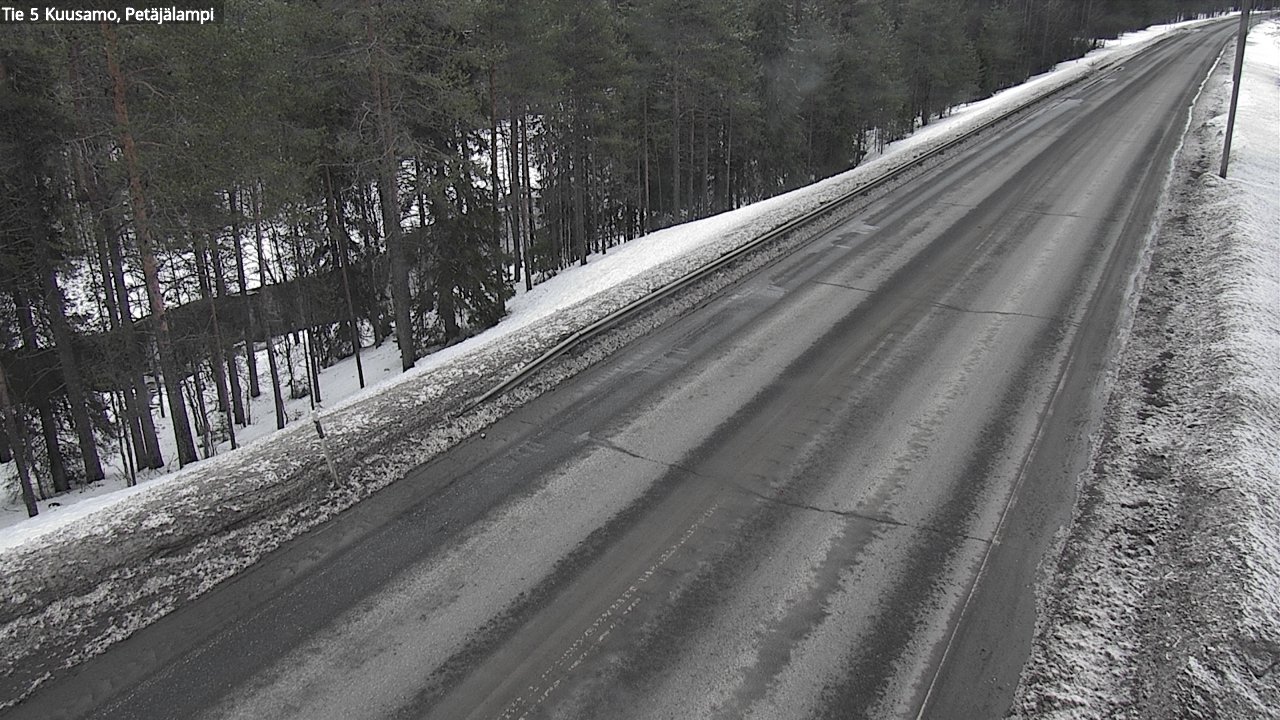 Weather Camera Image Road 5 Kuusamo, Petäjälampi, Kuusamo, Pohjois-Pohjanmaa