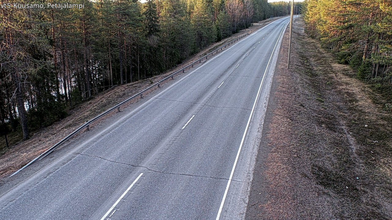 Weather Camera Image Väg 5 Kuusamo, Petäjälampi, Kuusamo, Pohjois-Pohjanmaa