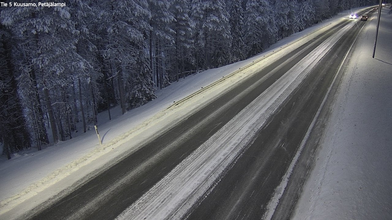 Weather Camera Image Väg 5 Kuusamo, Petäjälampi, Kuusamo, Pohjois-Pohjanmaa