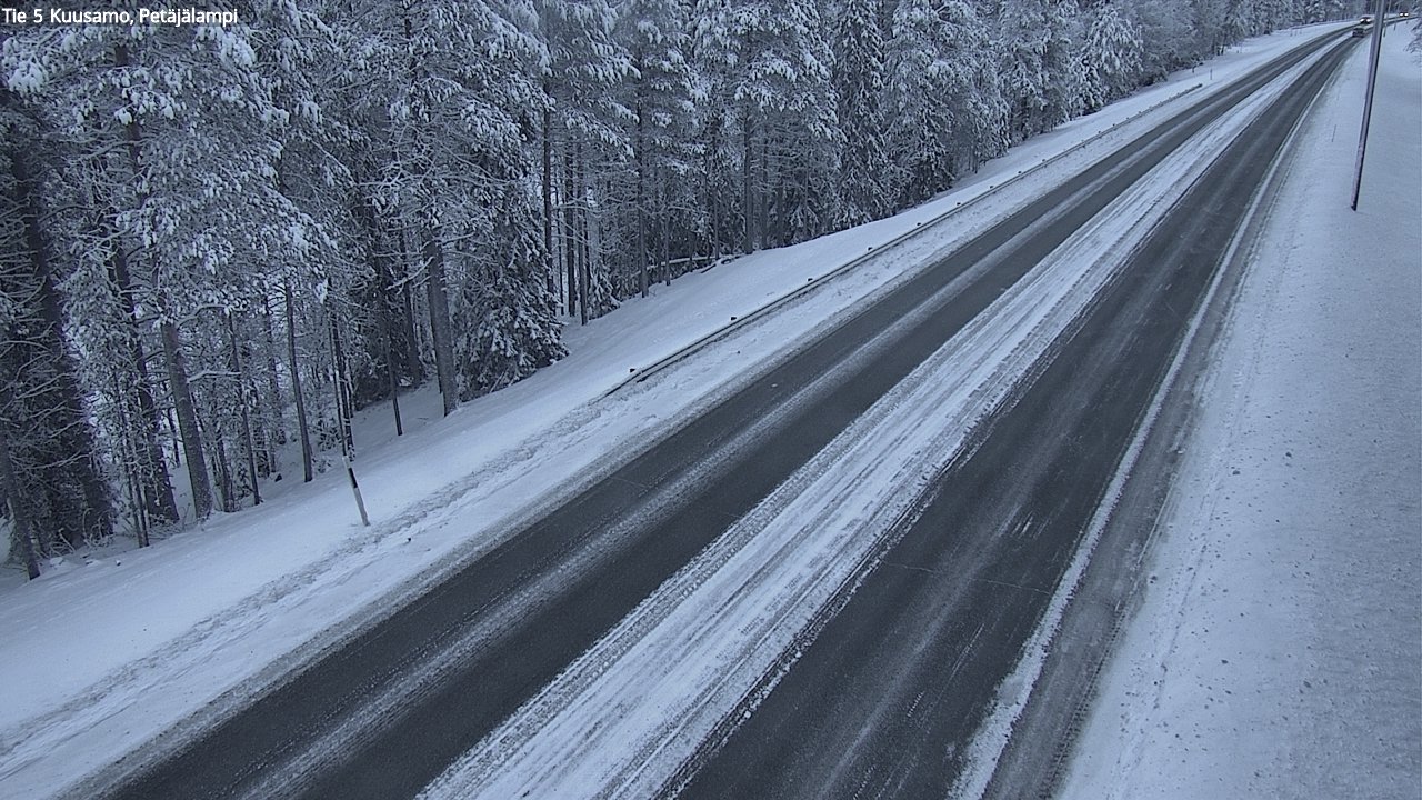Weather Camera Image Väg 5 Kuusamo, Petäjälampi, Kuusamo, Pohjois-Pohjanmaa