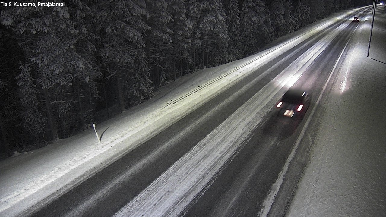 Weather Camera Image Väg 5 Kuusamo, Petäjälampi, Kuusamo, Pohjois-Pohjanmaa