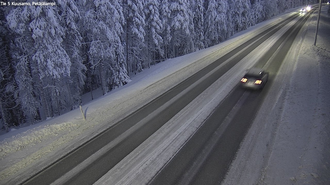 Weather Camera Image Road 5 Kuusamo, Petäjälampi, Kuusamo, Pohjois-Pohjanmaa