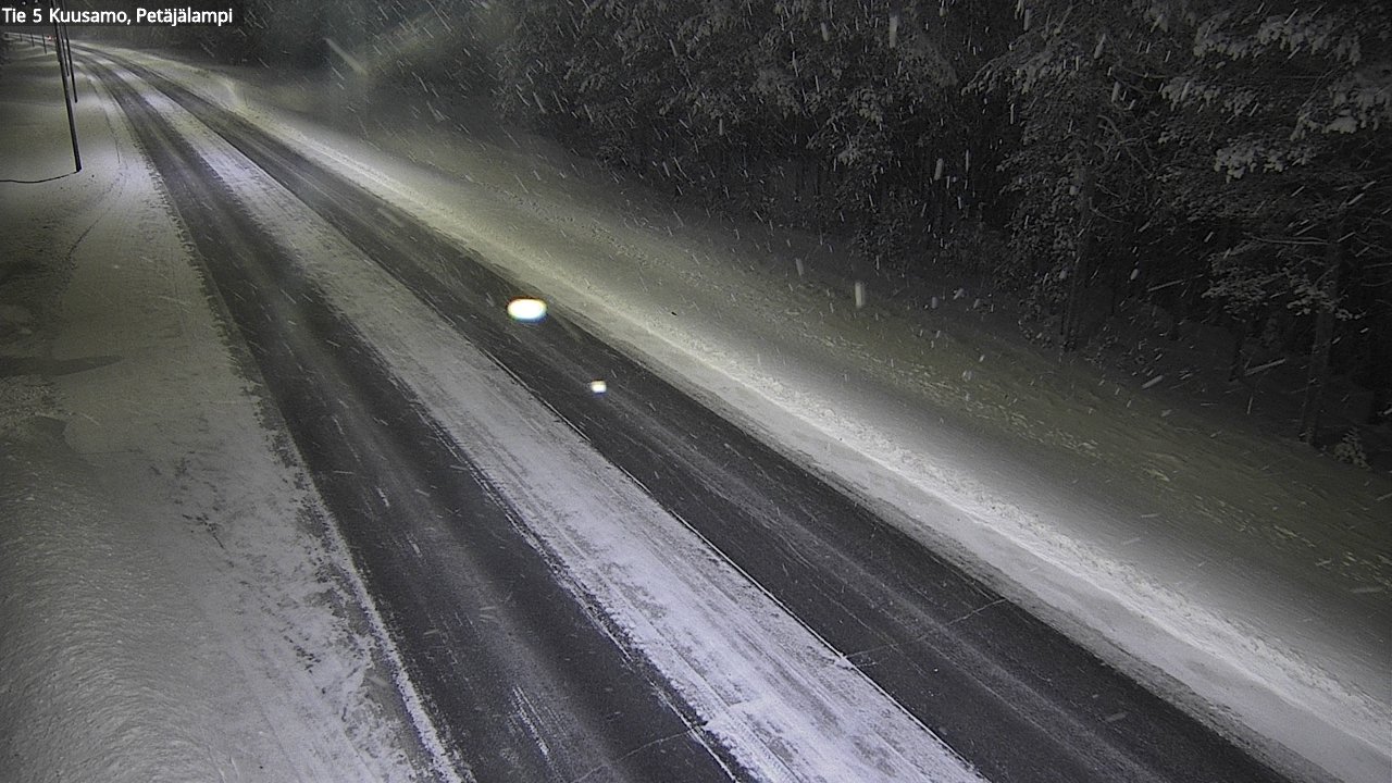 Weather Camera Image Väg 5 Kuusamo, Petäjälampi, Kuusamo, Pohjois-Pohjanmaa