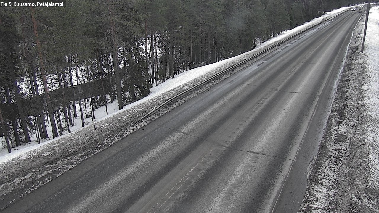 Weather Camera Image Väg 5 Kuusamo, Petäjälampi, Kuusamo, Pohjois-Pohjanmaa
