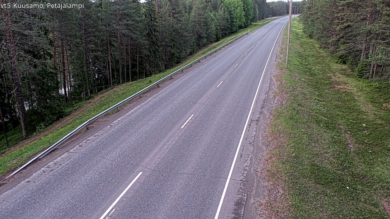 Kelikamerat Kuva Tie 5 Kuusamo, Petäjälampi, Kuusamo, Pohjois-Pohjanmaa