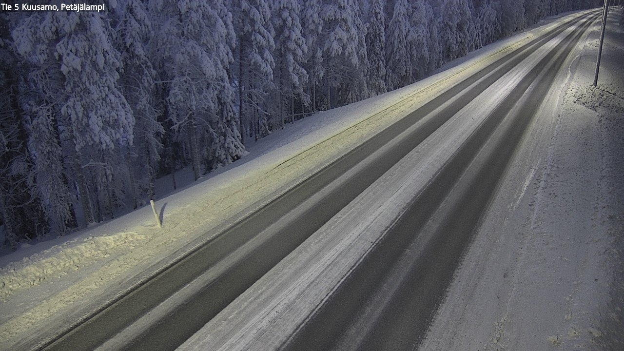 Kelikamerat Kuva Tie 5 Kuusamo, Petäjälampi, Kuusamo, Pohjois-Pohjanmaa