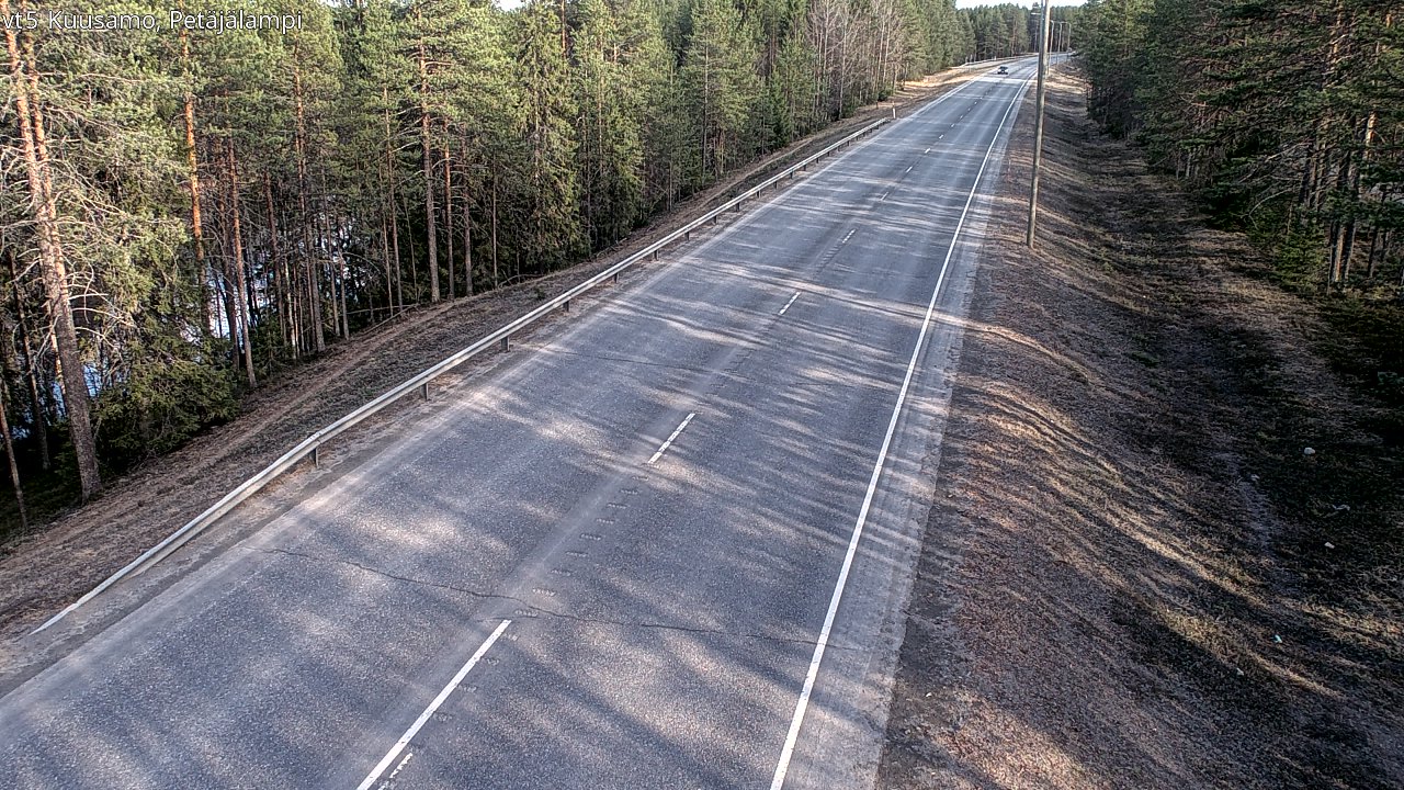 Kelikamerat Kuva Tie 5 Kuusamo, Petäjälampi, Kuusamo, Pohjois-Pohjanmaa