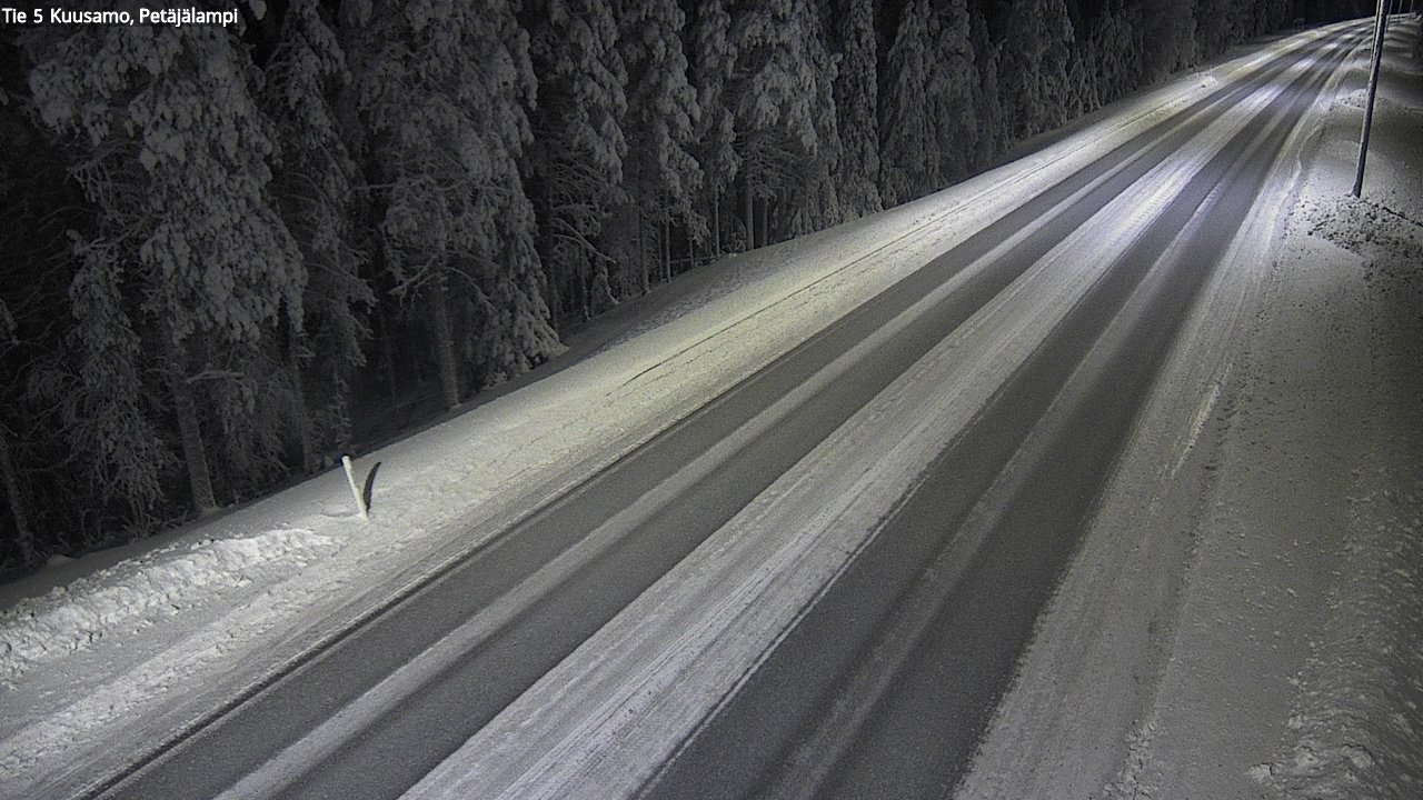 Weather Camera Image Road 5 Kuusamo, Petäjälampi, Kuusamo, Pohjois-Pohjanmaa