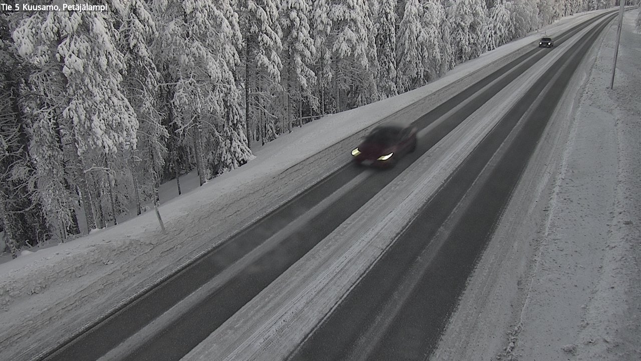 Weather Camera Image Road 5 Kuusamo, Petäjälampi, Kuusamo, Pohjois-Pohjanmaa