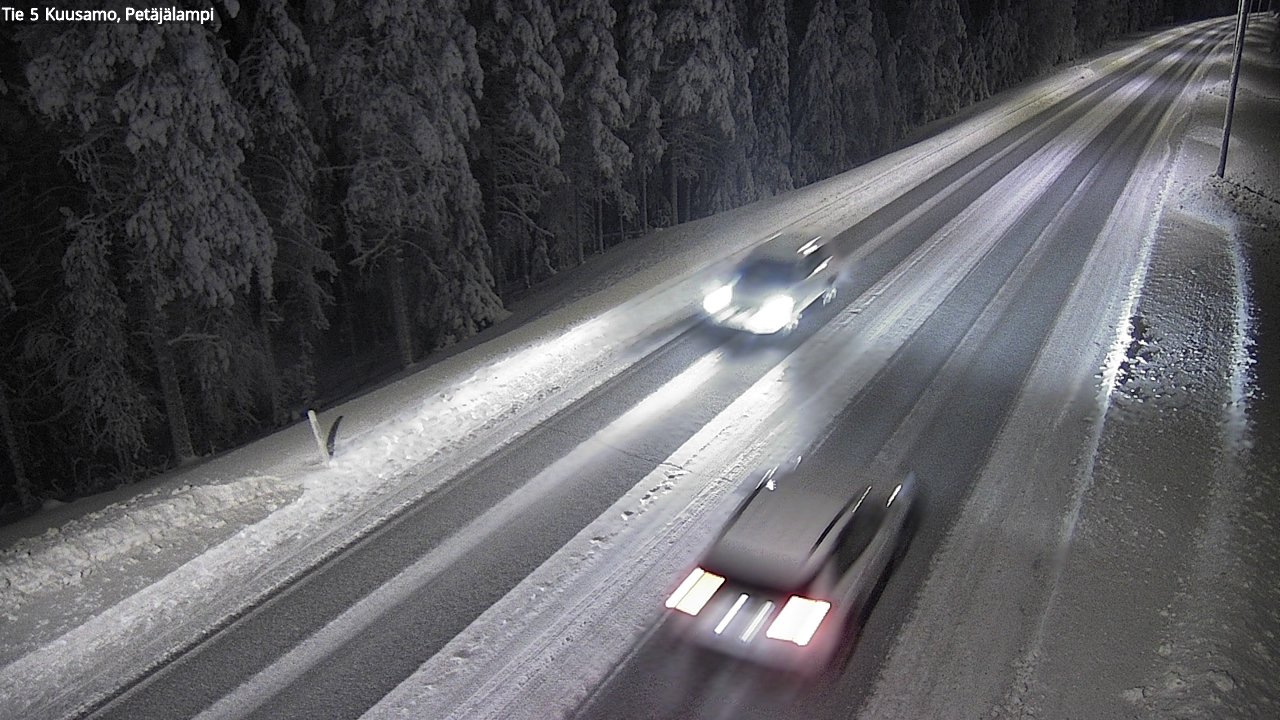 Weather Camera Image Road 5 Kuusamo, Petäjälampi, Kuusamo, Pohjois-Pohjanmaa