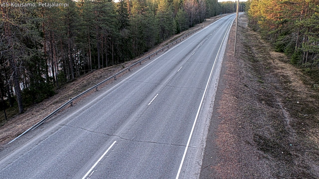 Weather Camera Image Road 5 Kuusamo, Petäjälampi, Kuusamo, Pohjois-Pohjanmaa