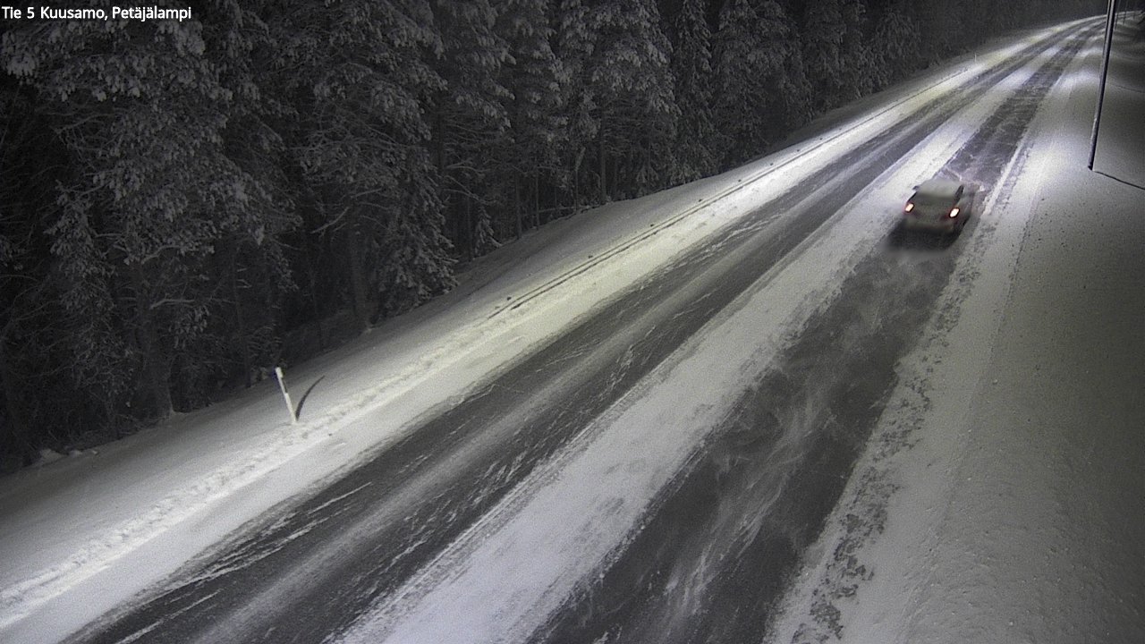 Weather Camera Image Väg 5 Kuusamo, Petäjälampi, Kuusamo, Pohjois-Pohjanmaa