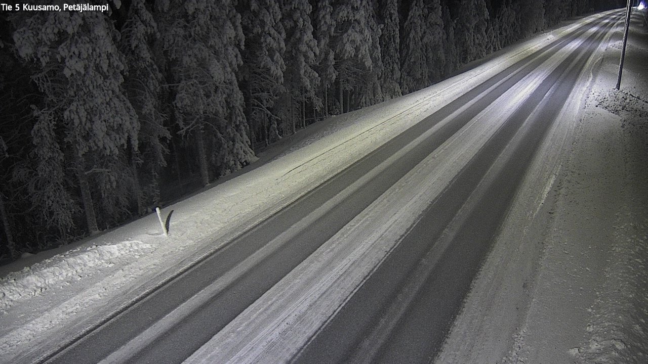 Weather Camera Image Road 5 Kuusamo, Petäjälampi, Kuusamo, Pohjois-Pohjanmaa